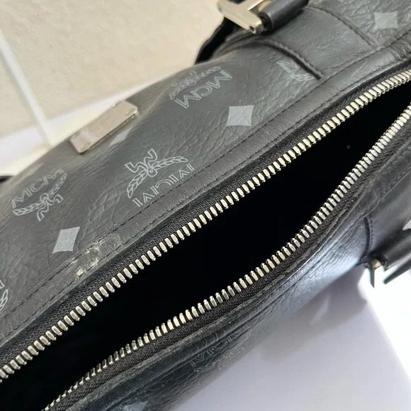 MCM Black Satchel - Picture 9 of 14